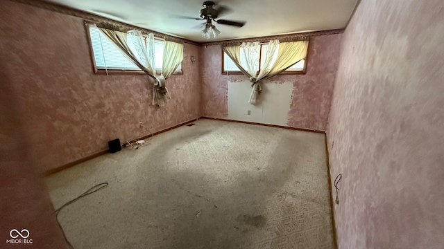 9 E Reel Ave, Vincennes, IN 47591 - carpeted spare room featuring ceiling fan
