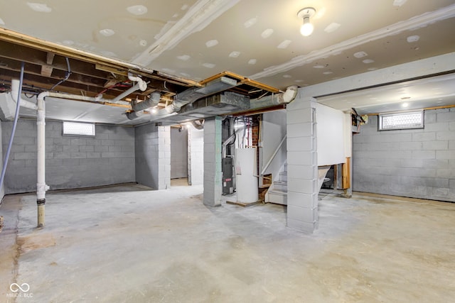 3426 N Olney St, Indianapolis, IN 46218 - below grade area featuring stairs
