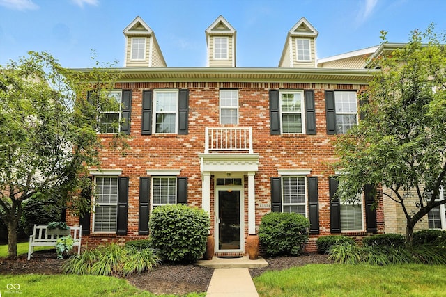 13534 E 131st St, Fishers, IN 46037 - georgian-style home featuring brick siding