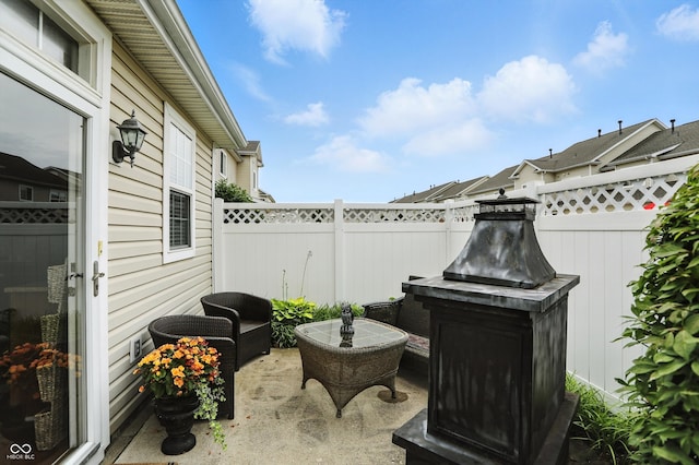 13534 E 131st St, Fishers, IN 46037 - fenced backyard featuring a patio area