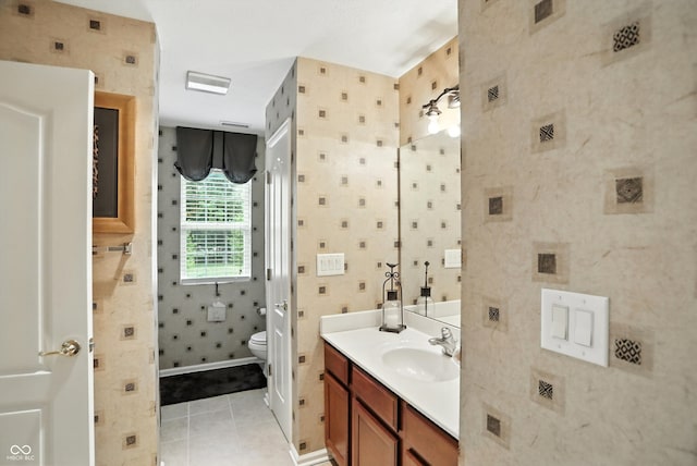 13534 E 131st St, Fishers, IN 46037 - bathroom featuring vanity and tile patterned floors