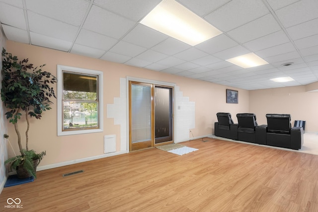3905 Cove Rd, Columbus, IN 47203 - empty room featuring a paneled ceiling and wood finished floors