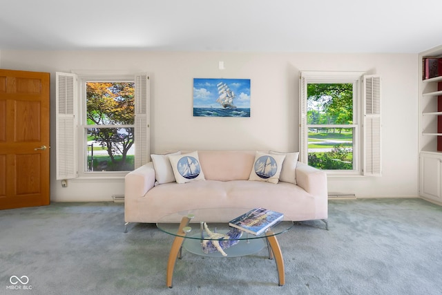 3905 Cove Rd, Columbus, IN 47203 - living area with carpet