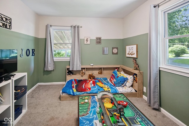 897 Wildwood Rd, North Vernon, IN 47265 - bedroom with multiple windows and carpet floors