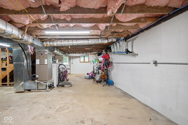 897 Wildwood Rd, North Vernon, IN 47265 - basement featuring water heater