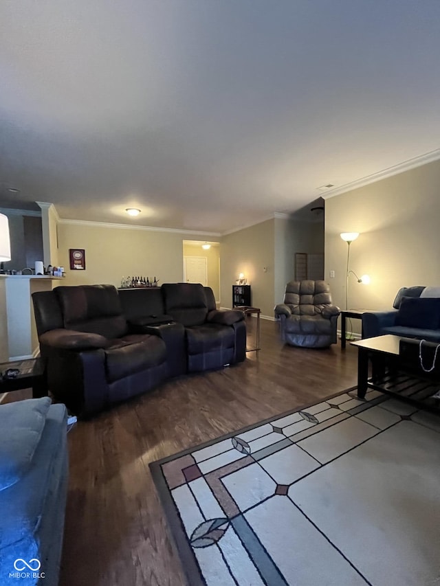 3547 Heathcliff Ct, Westfield, IN 46074 - living area with ornamental molding and wood finished floors