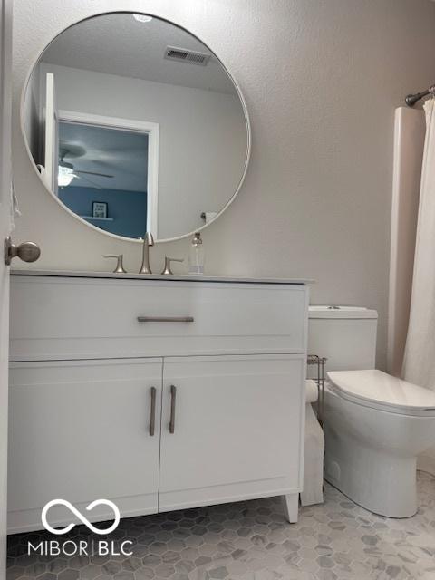 5714 High Timber Ln, Indianapolis, IN 46235 - full bath with vanity and ceiling fan