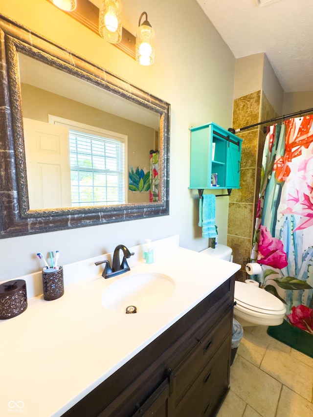 8017 Cardinal Cv W, Indianapolis, IN 46256 - full bath featuring vanity, a shower with shower curtain, and tile patterned floors