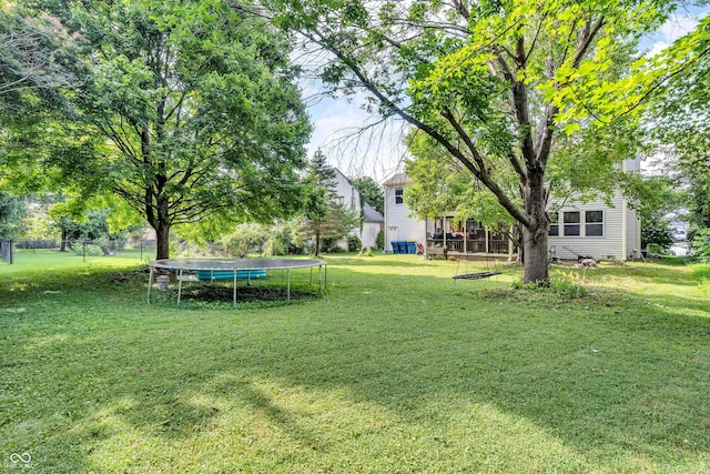10249 Winlee Ct, Indianapolis, IN 46236 - view of yard featuring a trampoline
