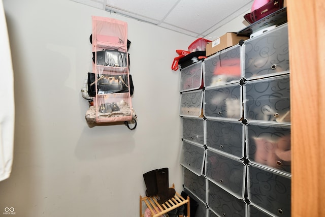 4020 S Lynhurst Dr, Indianapolis, IN 46221 - spacious closet featuring a paneled ceiling