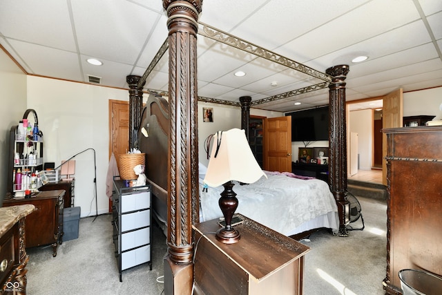 4020 S Lynhurst Dr, Indianapolis, IN 46221 - bedroom featuring carpet flooring and recessed lighting