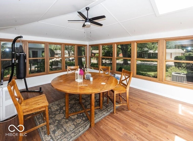 3040 Revere Ct, Columbus, IN 47203 - sunroom featuring wood finished floors and a wooden deck