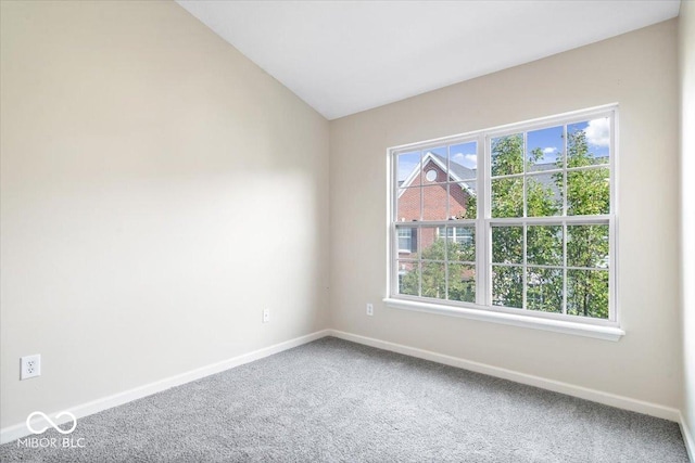 8256 Jo Ellen Dr, Fishers, IN 46038 - spare room with carpet flooring and lofted ceiling