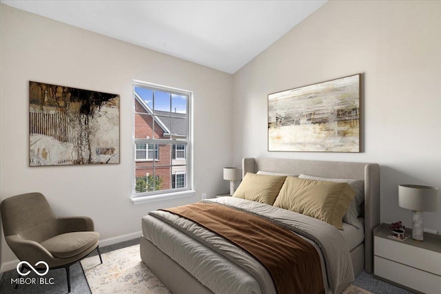 8256 Jo Ellen Dr, Fishers, IN 46038 - bedroom featuring carpet floors and vaulted ceiling