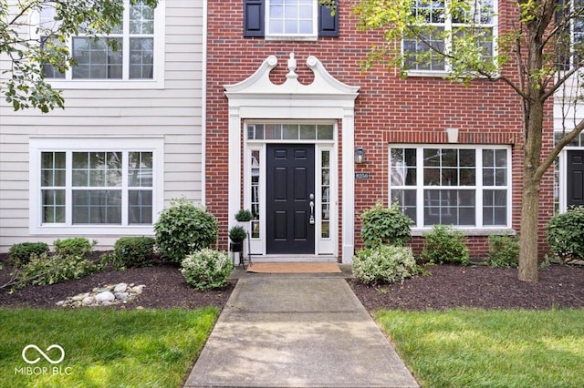8256 Jo Ellen Dr, Fishers, IN 46038 - entrance to property with brick siding