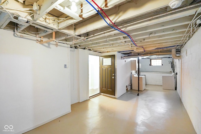 5050 Carrollton Ave, Indianapolis, IN 46205 - basement with washer / clothes dryer