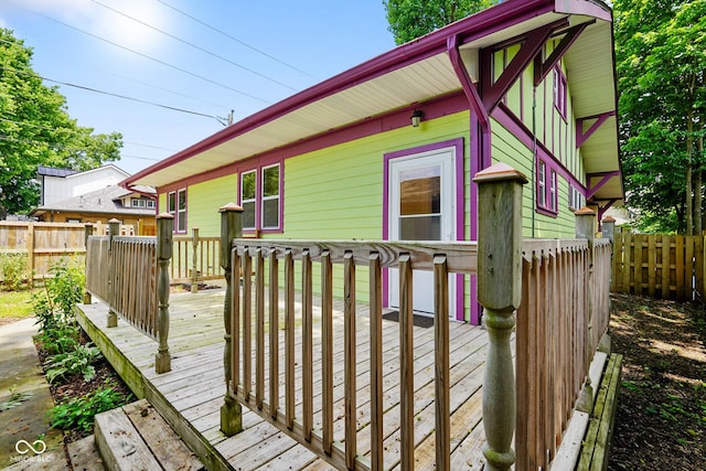 5050 Carrollton Ave, Indianapolis, IN 46205 - view of wooden deck