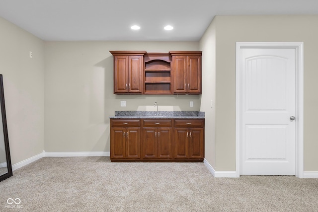 2533 Violet Way, Columbus, IN 47201 - bar area featuring light carpet and recessed lighting