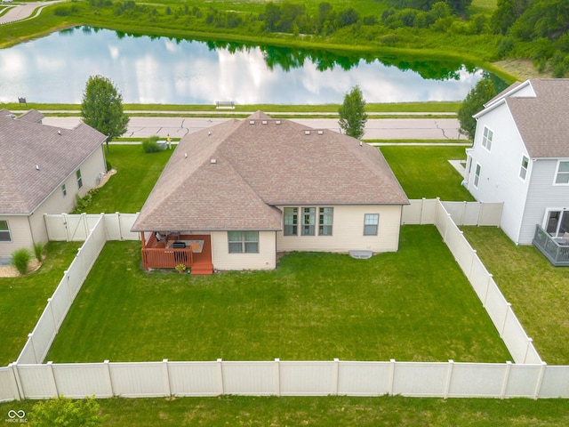 2533 Violet Way, Columbus, IN 47201 - view from above of property with a large body of water