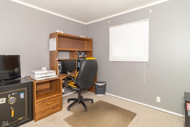 1003 N Broadway St, Greenfield, IN 46140 - home office with carpet flooring and baseboards