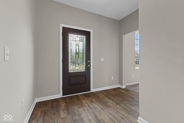 5398 Marigold Dr, Plainfield, IN 46168 - foyer entrance featuring wood finished floors and baseboards