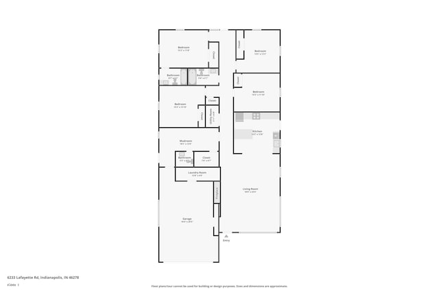6233 Lafayette Rd, Indianapolis, IN 46278 - view of room layout