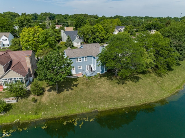12861 Clifford Cir, Carmel, IN 46032 - aerial view of property and surrounding area with a nearby body of water