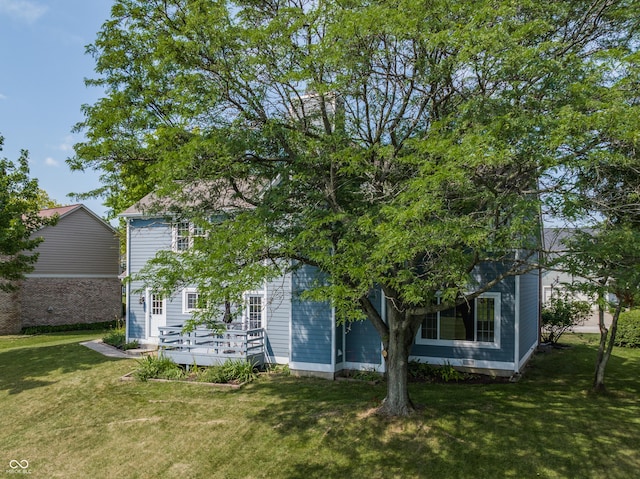 12861 Clifford Cir, Carmel, IN 46032 - back of property with a lawn