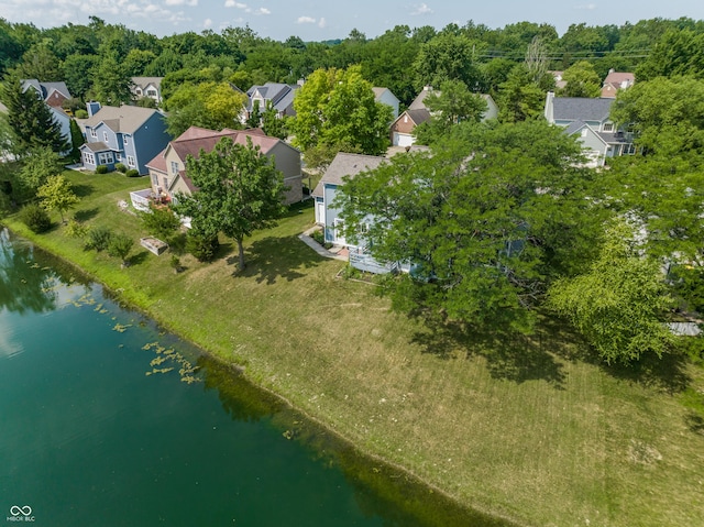 12861 Clifford Cir, Carmel, IN 46032 - aerial view of residential area featuring a large body of water