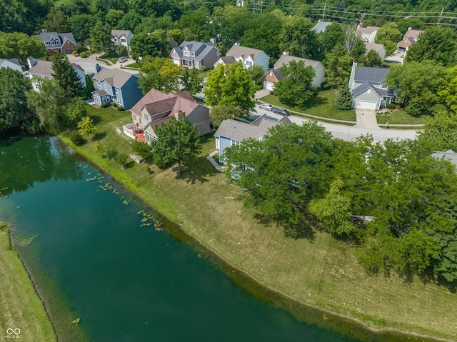12861 Clifford Cir, Carmel, IN 46032 - aerial perspective of suburban area featuring a nearby body of water