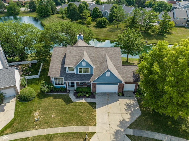12861 Clifford Cir, Carmel, IN 46032 - aerial view of property and surrounding area featuring a large body of water