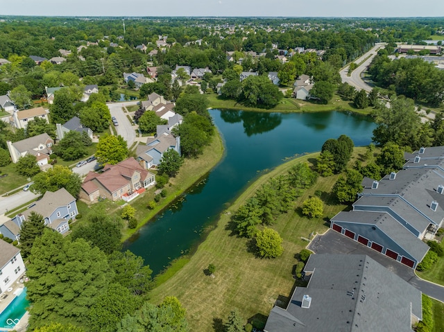 12861 Clifford Cir, Carmel, IN 46032 - aerial perspective of suburban area with a large body of water