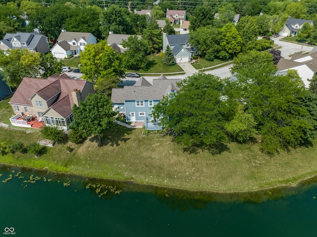 12861 Clifford Cir, Carmel, IN 46032 - aerial perspective of suburban area featuring a nearby body of water