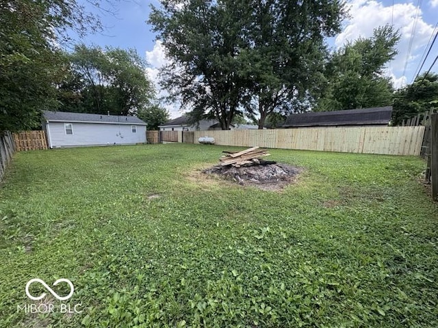 5725 N Clover Maple Dr, Fairland, IN 46126 - view of fenced backyard