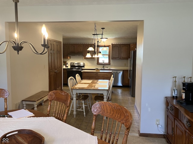 19938 State Road 37 N, Noblesville, IN 46060 - dining area with tile patterned flooring and baseboards