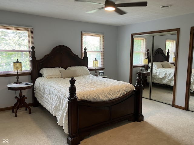 19938 State Road 37 N, Noblesville, IN 46060 - bedroom featuring light colored carpet and ceiling fan