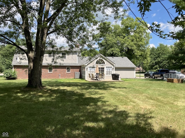 19938 State Road 37 N, Noblesville, IN 46060 - rear view of house with a yard and brick siding