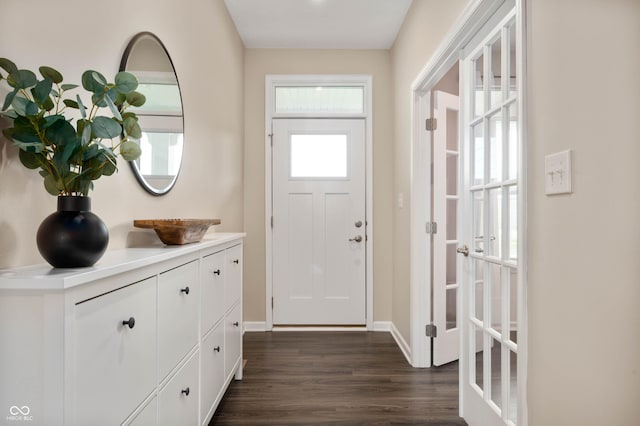 12888 Girvan Way, Fishers, IN 46037 - entrance foyer with dark wood finished floors and baseboards