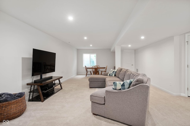 12888 Girvan Way, Fishers, IN 46037 - living room with recessed lighting and light carpet