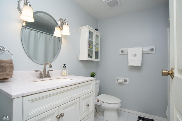 6118 Thrushwood Cir, Indianapolis, IN 46250 - bathroom featuring vanity and tile patterned floors