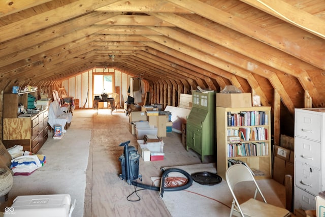 6880 S 850 E, Zionsville, IN 46077 - view of unfinished attic