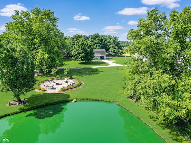 6880 S 850 E, Zionsville, IN 46077 - aerial view of property and surrounding area with a large body of water and a tree filled landscape