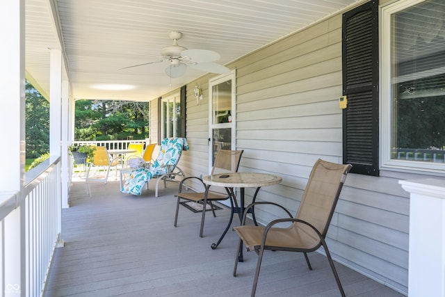 6880 S 850 E, Zionsville, IN 46077 - porch featuring ceiling fan