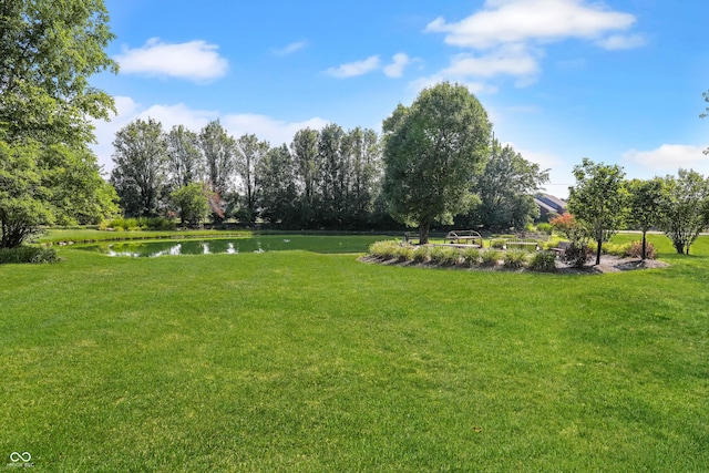 6880 S 850 E, Zionsville, IN 46077 - view of green lawn with a water view