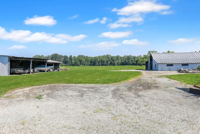 6880 S 850 E, Zionsville, IN 46077 - view of green lawn featuring an outbuilding and an outdoor structure