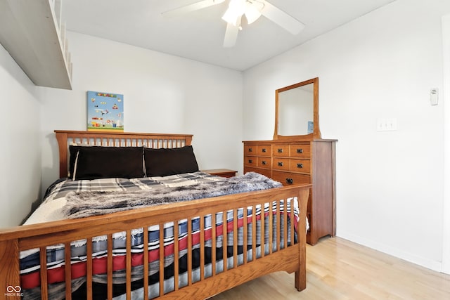 8321 Giroud Way, Indianapolis, IN 46259 - bedroom with wood finished floors and ceiling fan