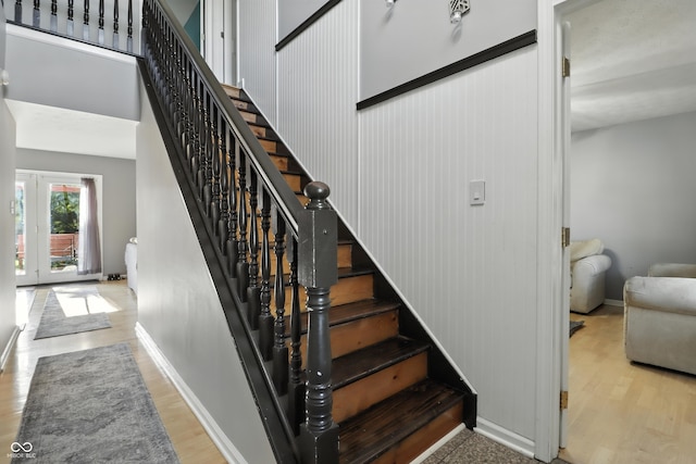 8321 Giroud Way, Indianapolis, IN 46259 - staircase featuring wood finished floors and baseboards