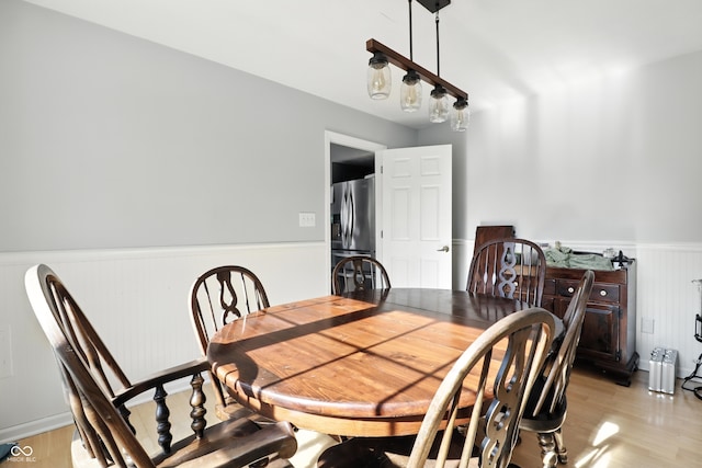 8321 Giroud Way, Indianapolis, IN 46259 - dining area featuring wainscoting and light wood-type flooring