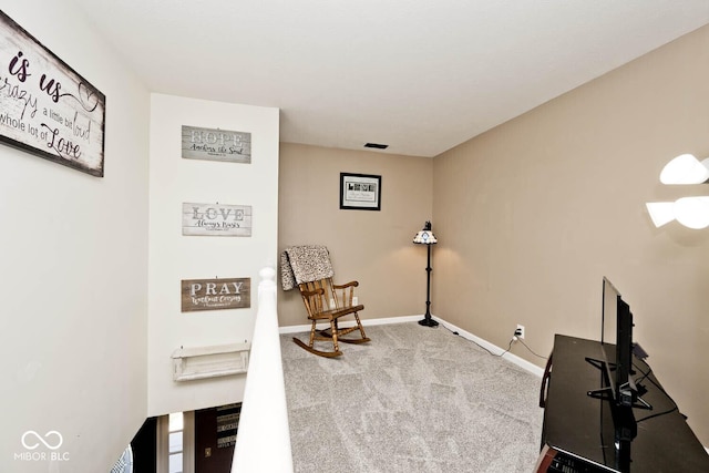 1093 Springwater Dr, Greenwood, IN 46143 - living area featuring carpet and baseboards