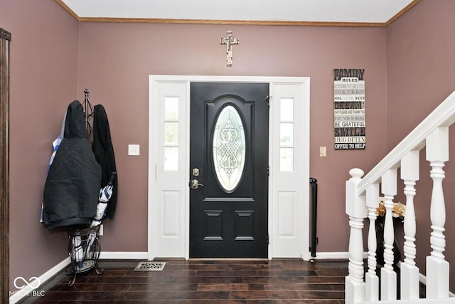 1093 Springwater Dr, Greenwood, IN 46143 - foyer featuring wood finished floors and stairway
